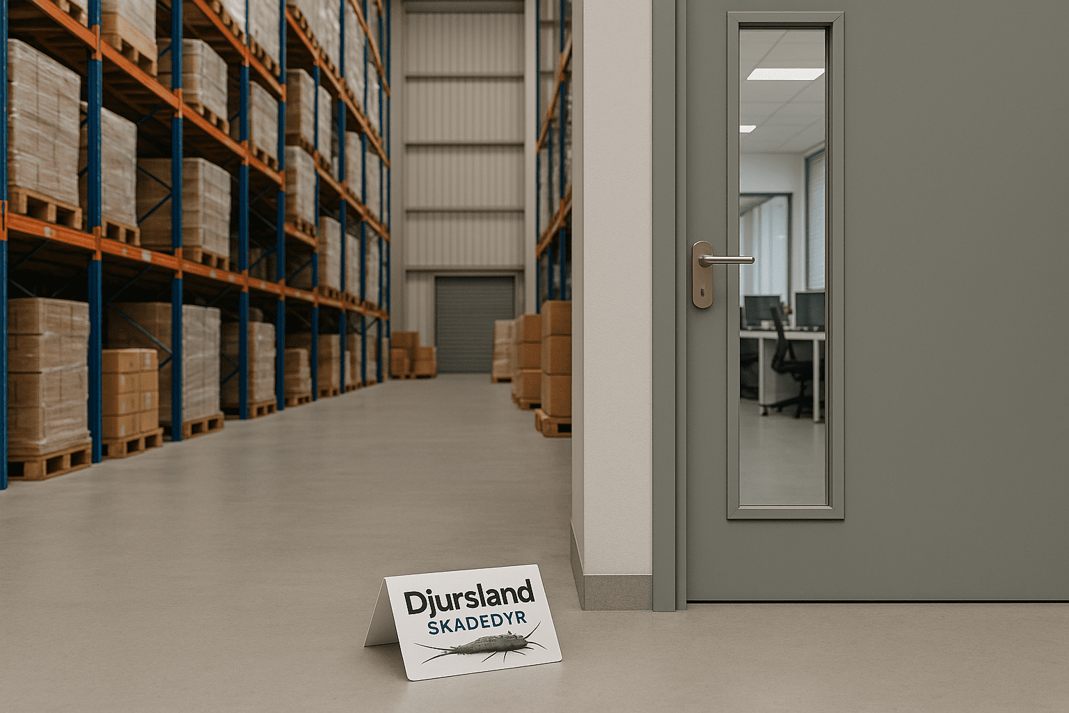 Illustration til side om skægkræ i lager- og logistikmiljøer