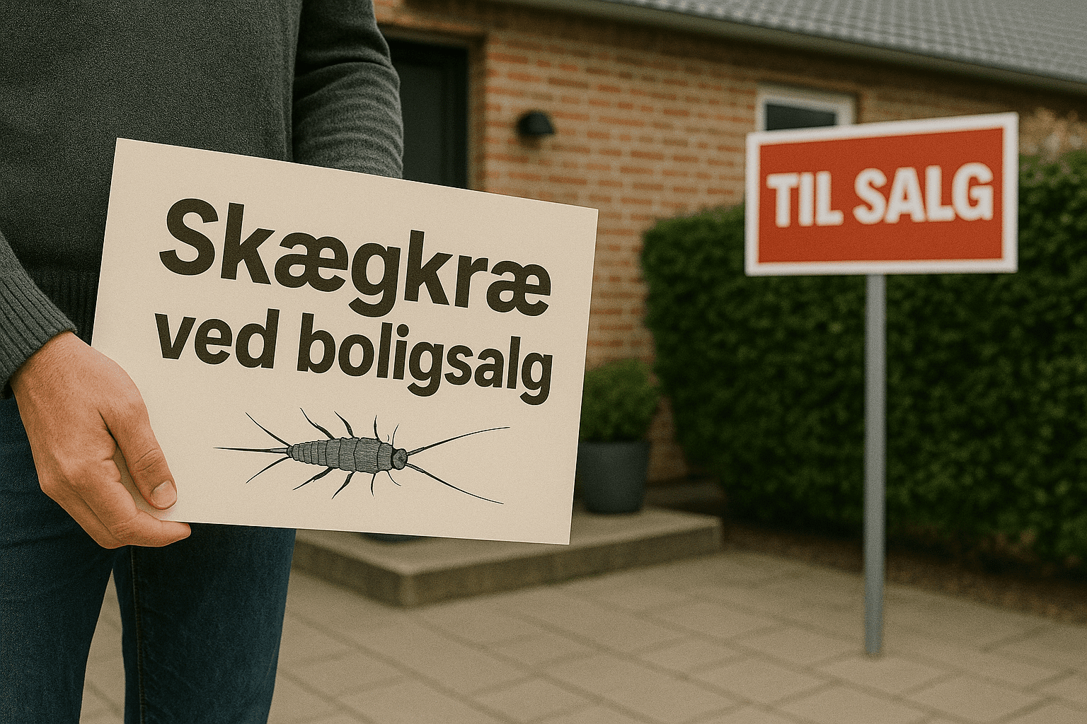 Illustration til side om skægkræ i forbindelse med boligsalg