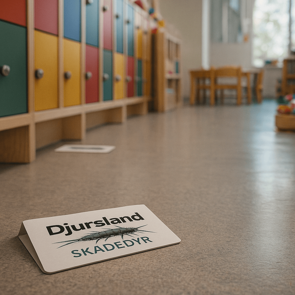 Illustration til side om skægkræ i institutioner som skoler og dagtilbud