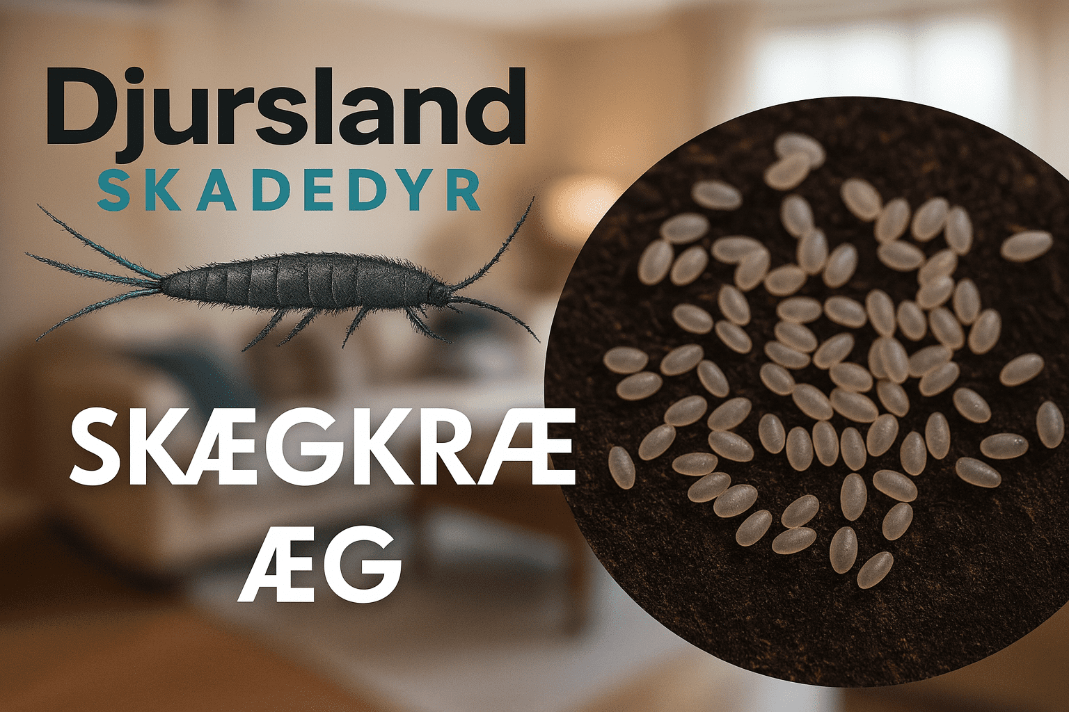 Skægkræ og æg tæt på