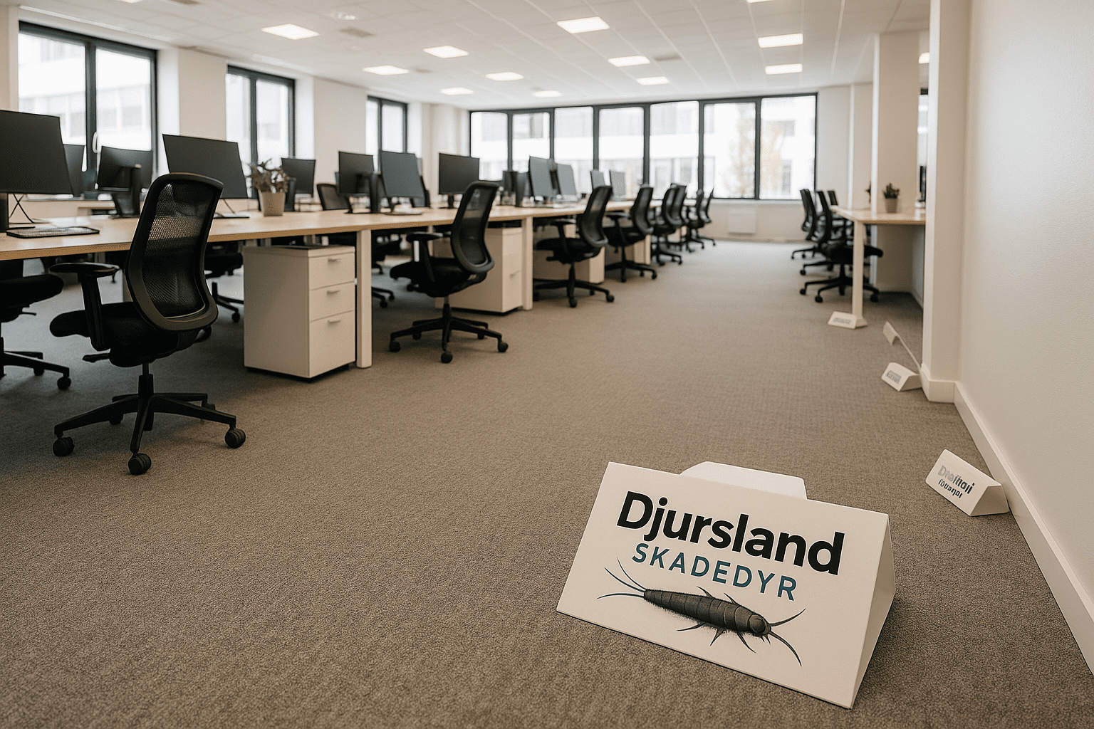 Skægkræ i kontormiljø – risiko for spredning mellem kontorer og rum