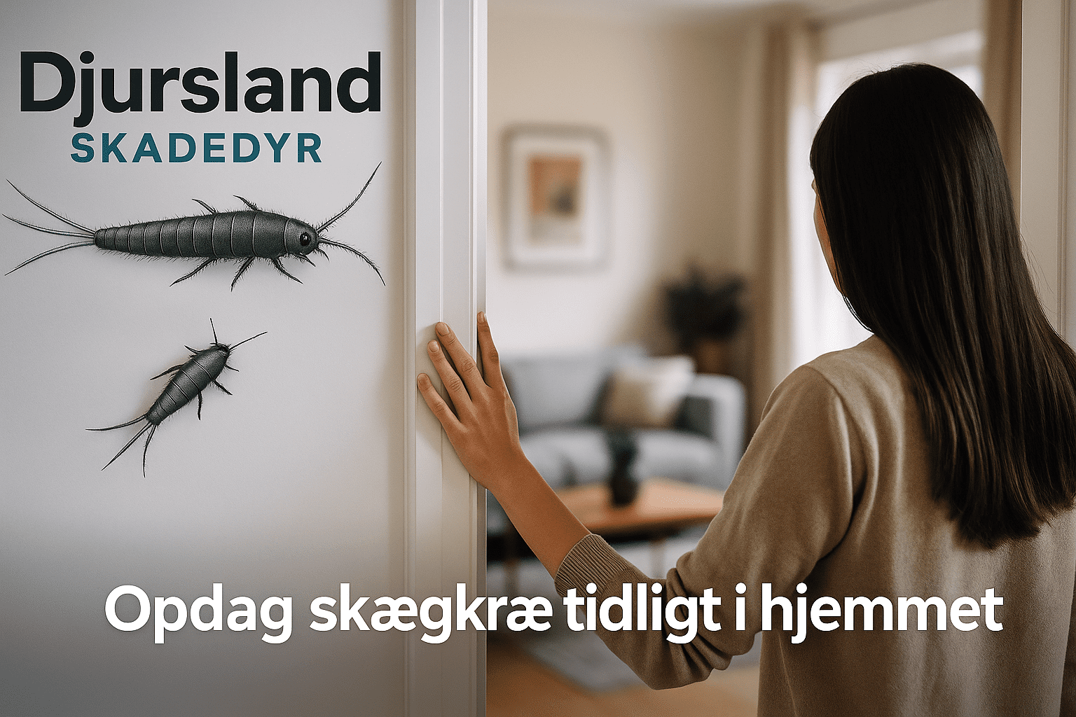 Skægkræ, der opdages tidligt i en bolig, fx få insekter ved paneler og møbler.